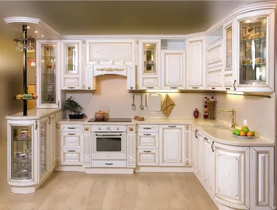 Угловая кухня в стиле неоклассика \"Модель 723\" в Чебоксарах - цены, фото и  описание.