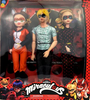 Купить кукла Miraculous Рена Руж и Трикс, 27 см шарниры, оригинал серия Леди  баг и Супер Кот, цены на Мегамаркет