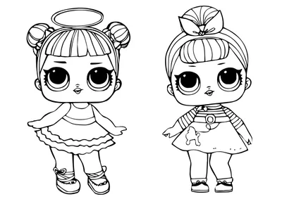 Малышки куклы лол для срисовки | Куклы, Бумажные куклы, Картинки