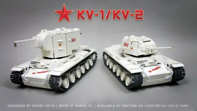 Remote-controlled Soviet KV-1 and KV-2 heavy tanks roll out in defense of  the Motherland [Video] - The Brothers Brick | The Brothers Brick