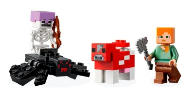 LEGO Minecraft: Steve with Drowned Zombie Minifigures