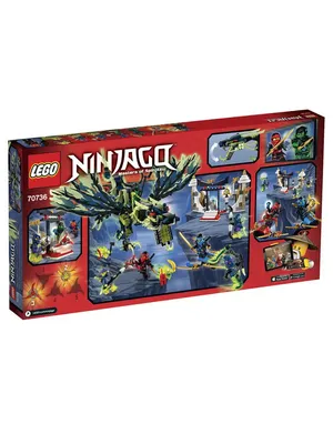 Конструктор LEGO NINJAGO 70736 Атака Дракона Моро LEGO 2358209 купить в  интернет-магазине Wildberries