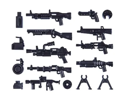 Аксессуары для солдатиков лего, оружие для ЛЕГО, 125 предметов. Liberty -  купить с доставкой по выгодным ценам в интернет-магазине OZON (257766382)