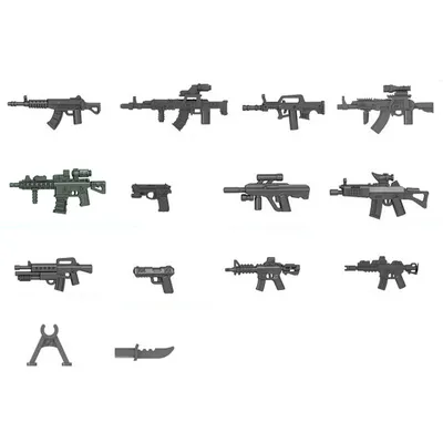 Аксессуары для солдатиков лего, оружие для лего, 14 предметов. Liberty-80 -  купить с доставкой по выгодным ценам в интернет-магазине OZON (252776910)