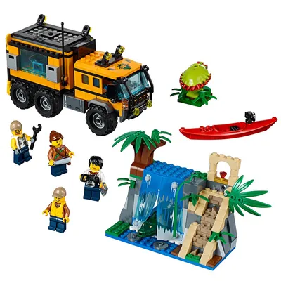 60160 JUNGLE MOBILE LAB LEGOS lego city town NEW explorers TRUCK kayak  alligator | eBay