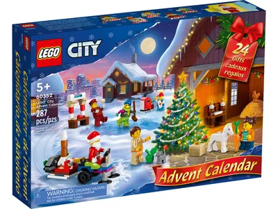 Лего City серия, LEGO Конструктор, лего 60352 City Advent Calendar, Игрушки  Lego для мальчиков и девочек - купить с доставкой по выгодным ценам в  интернет-магазине OZON (686608586)