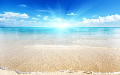 Картинки лето, море, пляж, небо, солнце, песок - обои 1680x1050, картинка  №93994