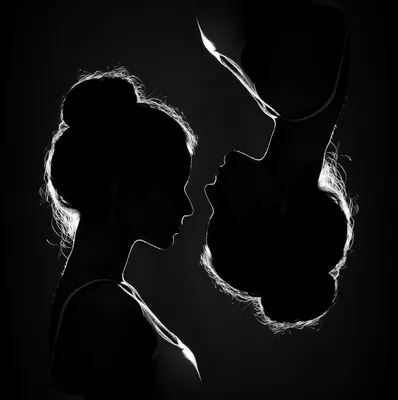 Черно-белая линия женской раскраски для взрослых | Премиум Фото