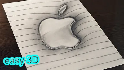 Apple logo, Stencils, Easy drawings