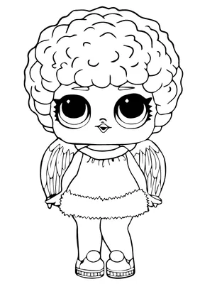 Кукла ЛОЛ снежный ангел с волосами - Куклы LOL - Раскраски антистресс