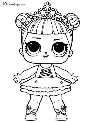 Лол раскраска Балерина Глиттер | Unicorn coloring pages, Lol dolls,  Coloring pages to print
