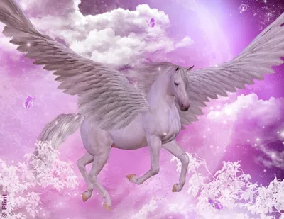 Конь Единорог Пегас, конь, лошадь, легендарное существо png | PNGEgg