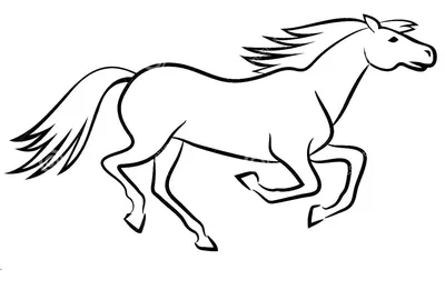 Раскраска Лошадь с седлом распечатать или скачать