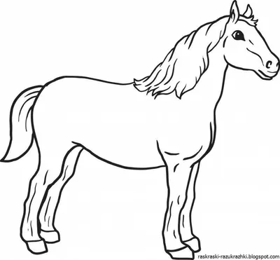 Раскраски лошадь для детей распечатать бесплатно - Блог для саморазвития |  Раскраски, Для детей, Рисунки