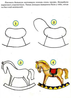 Как ребенку нарисовать лошадь за 9 простых шагов | Risovashki.TV - Дети и  Родители | Дзен