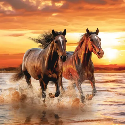 Картина с лошадьми \"Нежные чувства\". Пара лошадей, лошади в  интернет-магазине Ярмарка Мастеров по цене 3500 ₽ – OYQO8BY | Картины,  Самара - доставка по России