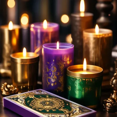 Магия карт таро, фиолетовый, зелё…» — создано в Шедевруме