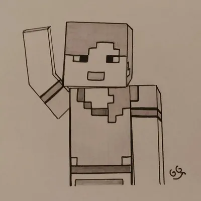 Как нарисовать Финн Майнкрафт из мультика Время приключений | How to draw  Finn Minecraft - YouTube
