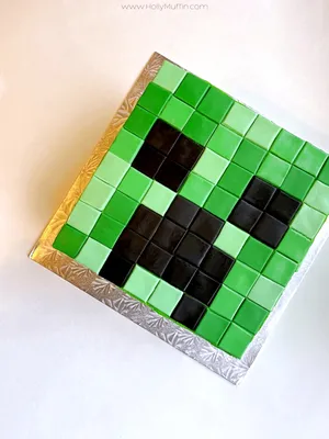 How to Make an Easy Minecraft Creeper Cake - Holly Muffin