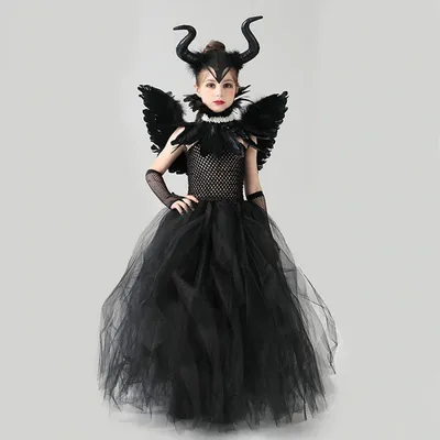 Платье Малефисенты с крыльями для девочки ES188-1 в интернет-магазине  Ekakids