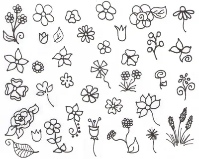 Маленькие легкие рисунки для срисовки: 50 милых картинок для начинающих