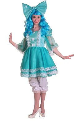 вертикальный портрет девушки в голубом карнавальном костюме мальвины  Стоковое Изображение - изображение насчитывающей славно, представлять:  223190159