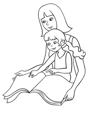 Как нарисовать МАМУ и Дочку простым карандашом. Рисунок для срисовки Маме.  Мама с доченькой. #561 - YouTube