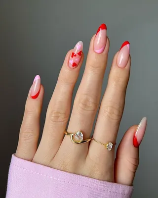 Наклейки для ногтей маникюр сердце дизайн влюбленные красные губы 3D День  Святого Валентина наклейки для ногтей убрать лицо | AliExpress