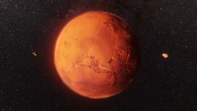 Восход Марса над Луной попал на фото