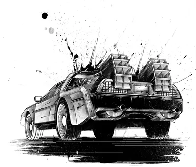 Картина на холсте (интерьерный постер) \"Черно - белый ретро автомобиль\"  машины и автомобили, с деревянным подрамником, размер 40x30 см - купить по  низкой цене в интернет-магазине OZON (366793972)