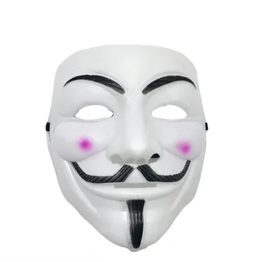 Маска карнавальная пластиковая Анонимус, Гая фокса, Вендетта  (ID#1454902637), цена: 45 ₴, купить на Prom.ua