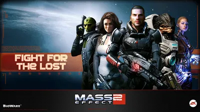 Фотографии Mass Effect Mass Effect 2 Девушки Игры