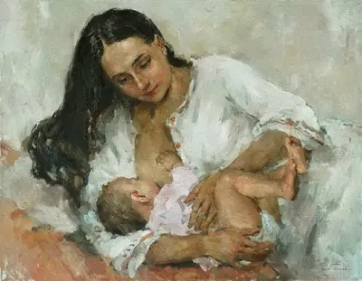 Мэри Кассат - Мать и дитя, 1890, 65×81 см: Описание произведения | Артхив