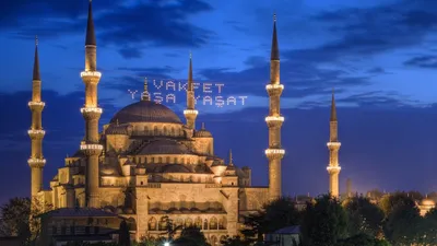 Мечеть Султанахмет, Стамбул скачать фото обои для рабочего стола