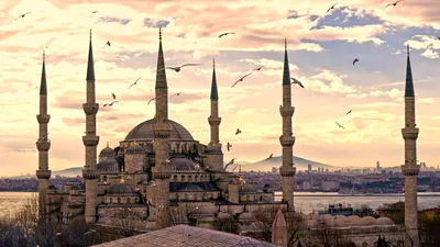 Обои Мечеть Султанахмет, картинки - Обои для рабочего стола Мечеть  Султанахмет фото из альбома: (города)