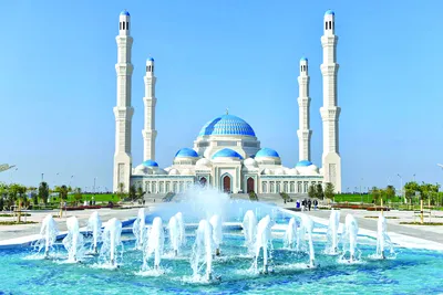 Самая большая мечеть в Центральной Азии - Вечерняя Астана