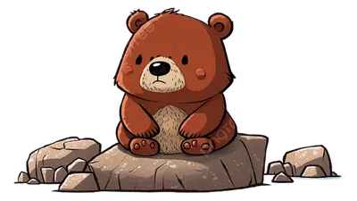 Мультфильм стикер пухлый медведь картинки PNG , медведь клипарт, медведь  картинки, печать PNG картинки и пнг PSD рисунок для бесплатной загрузки