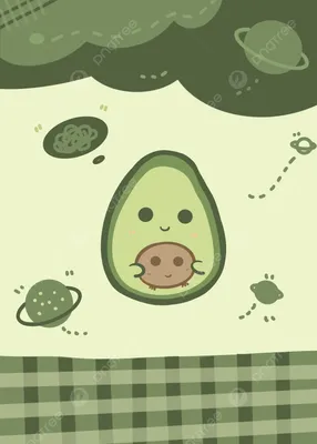 Милый авокадо шаржа иллюстрация вектора. иллюстрации насчитывающей  счастливо - 114296680 | Авокадо, Каваи, Иллюстрации
