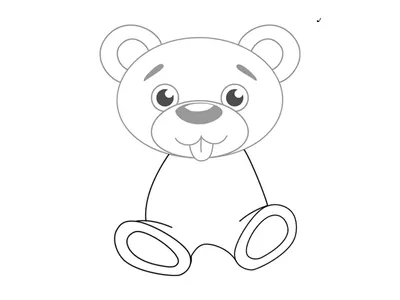 Как нарисовать мишку Тедди. Мастер-класс