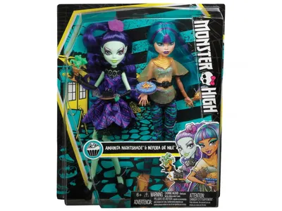 Нефера и Аманита - Набор из двух кукол, DMD73, 2 399.00 р., DMD73, Mattel, Монстр  Хай Школа Монстров - Monster High