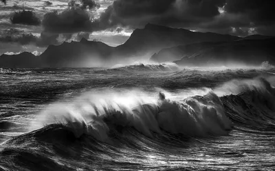 Черно белый океан (59 фото) - 59 фото