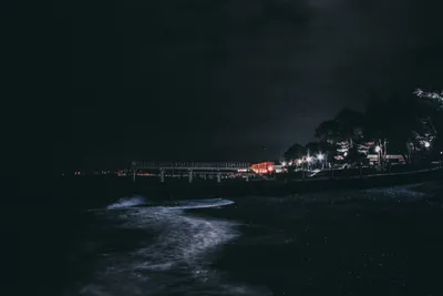 На берегу моря ночью — Фото №277889