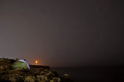 Ночь на пляже | Пикабу