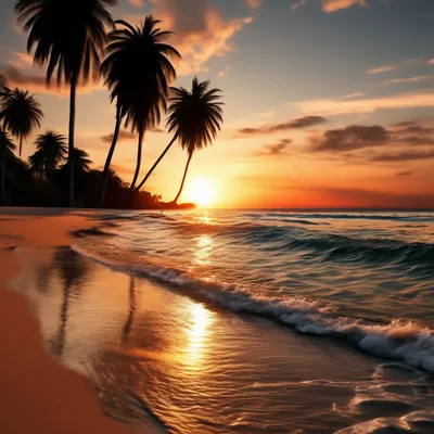 Скачать обои море, песок, пляж, пальмы, отдых разрешение 2560x1600 #226524