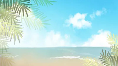 Лето, море, пляж, песок, облака, …» — создано в Шедевруме