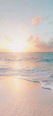 Пляж, море, закат Обои 828x1792 iPhone 11, XR