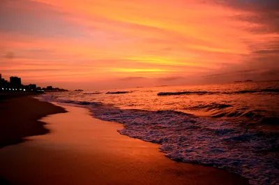 Закат | Море | Закаты, Средиземное море, Оранжевый