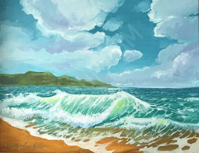 Картинки моря для срисовки - 79 фото