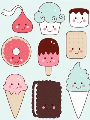 Рисунки для срисовки мороженое (60 фото) 🔥 Прикольные картинки и юмор