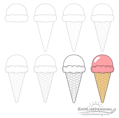Мороженое детский рисунок (54 фото) » рисунки для срисовки на Газ-квас.ком